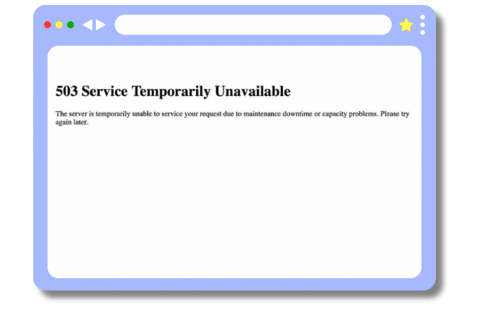 503 Service Unavailable Error