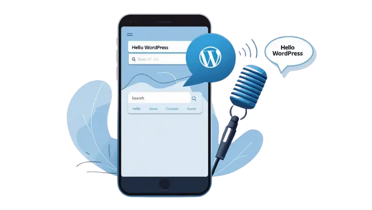 WordPress-voice-search-optimization-button-on-mobile-device