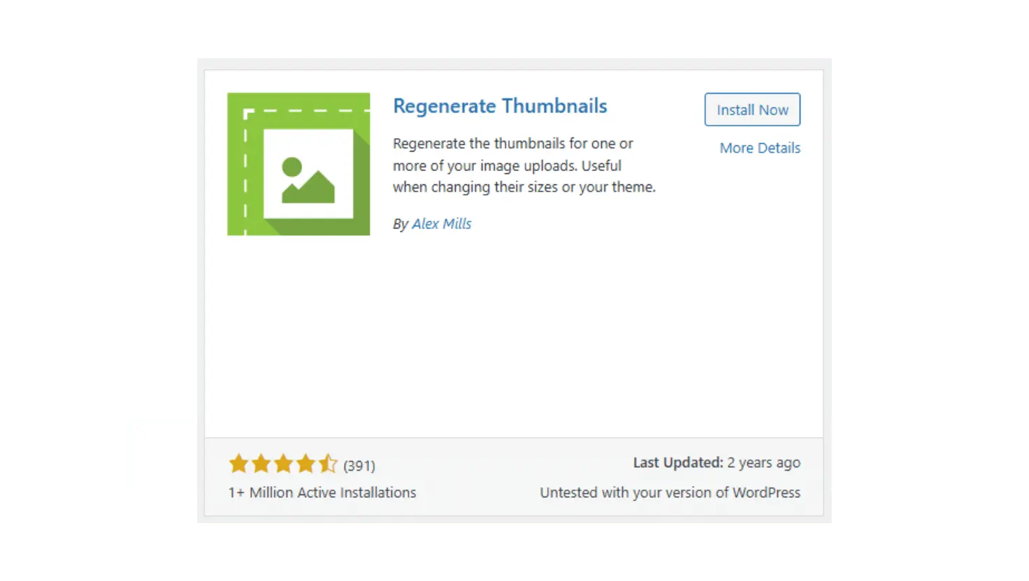 regenarate thimbnail plugin
